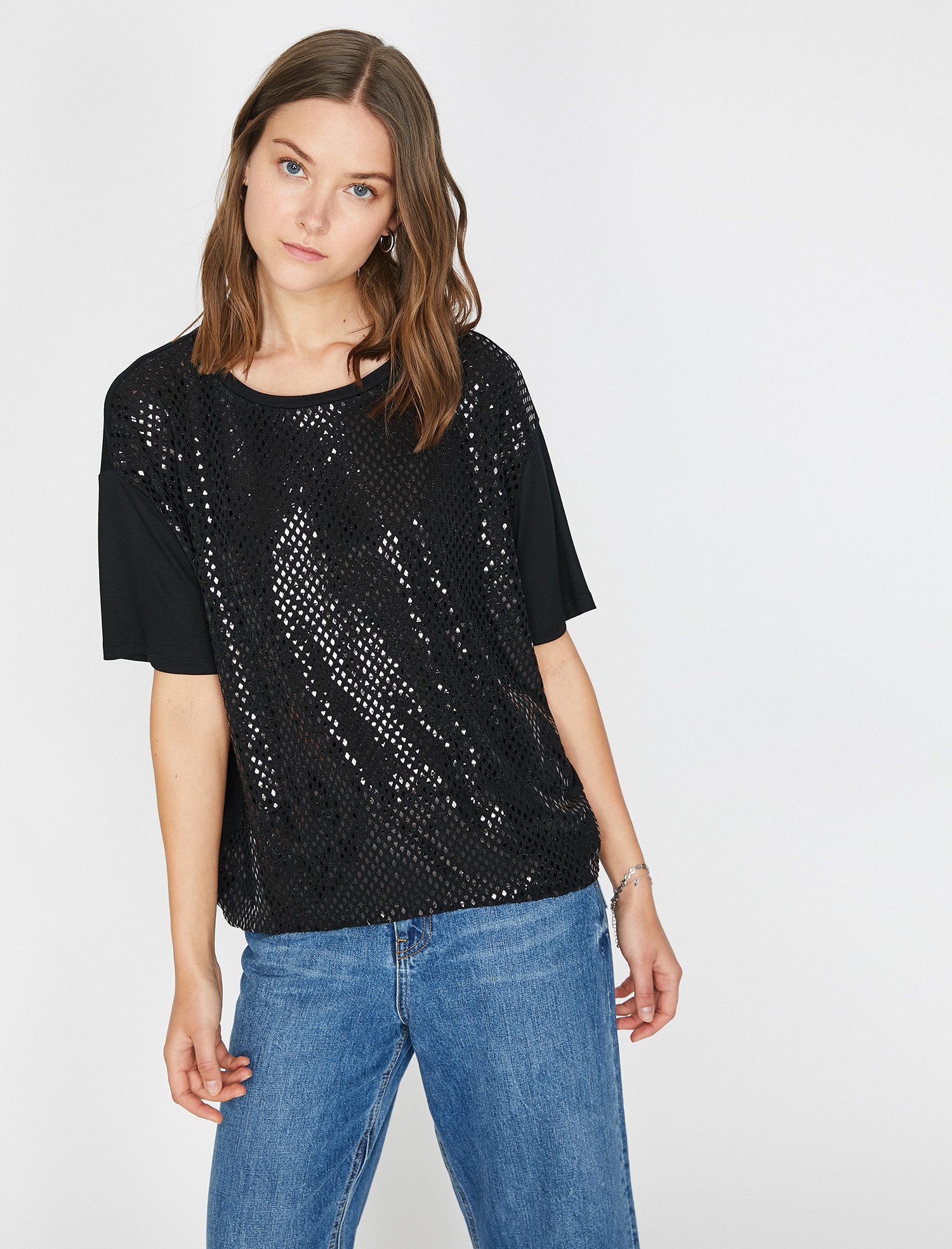 

Футболка Koton 0KAK13135EK-999 XXL Black