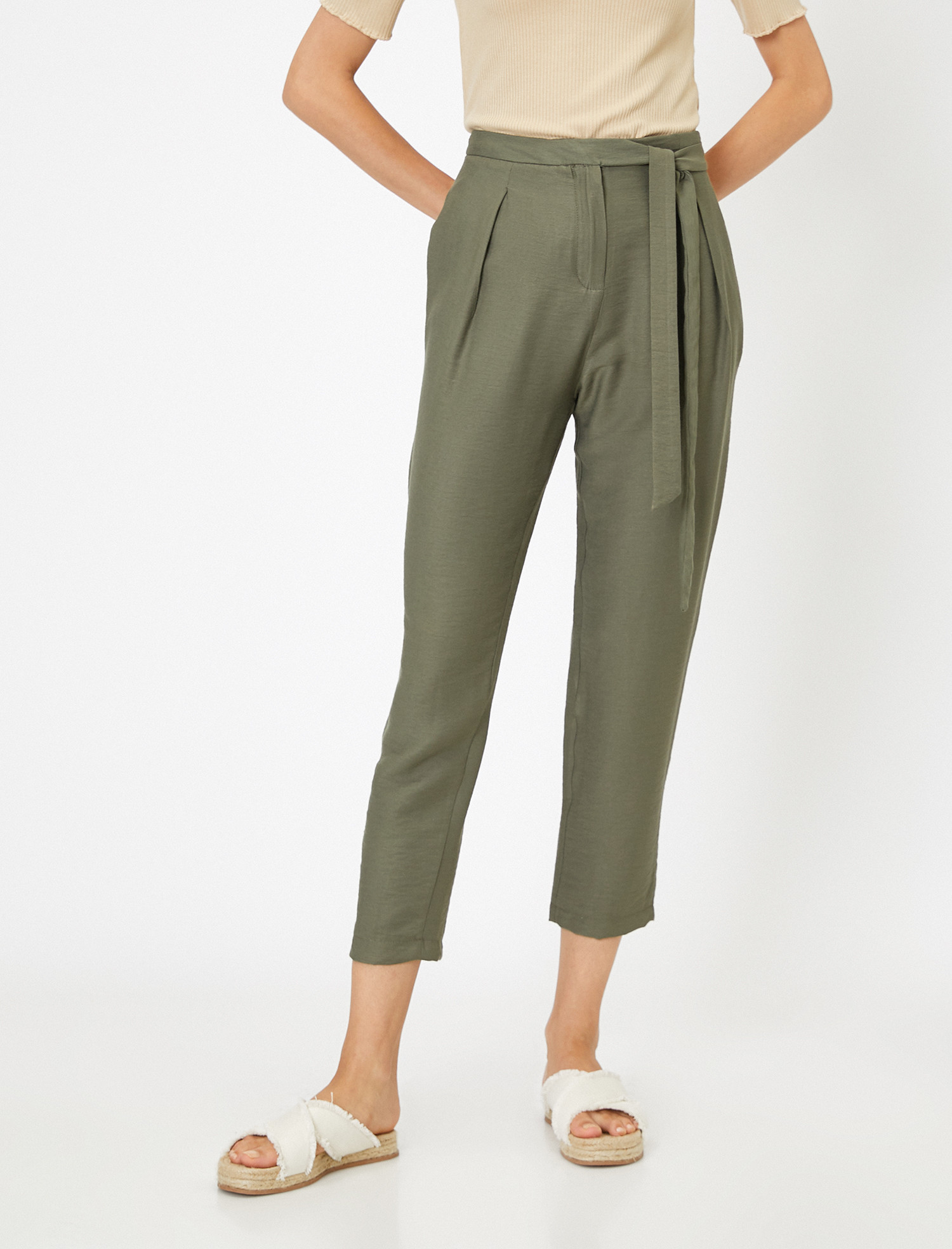 

Брюки Koton 0KAK42432UW-801  Khaki, Брюки Koton 0KAK42432UW-801 34 Khaki