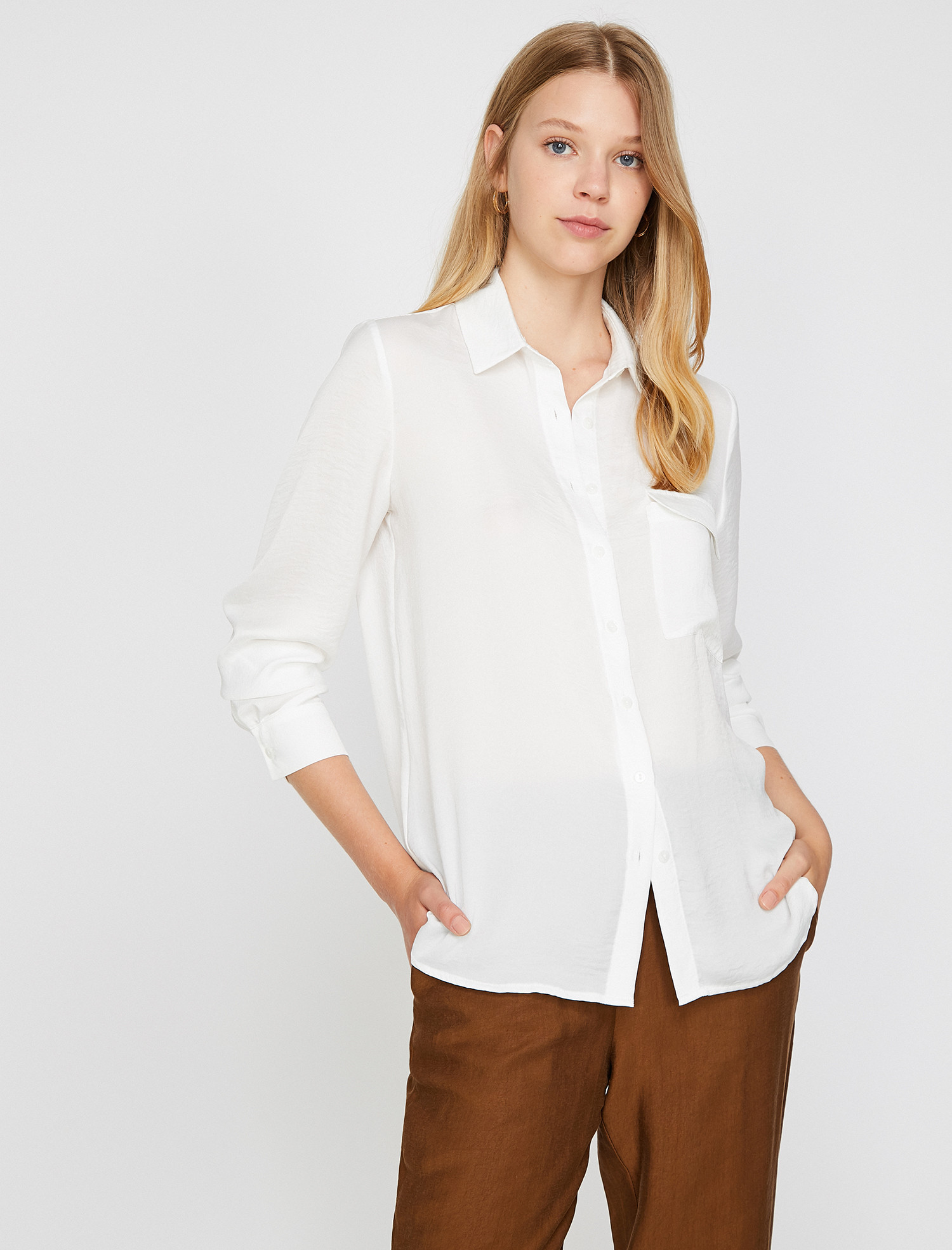 

Рубашка Koton 0KAK68406PW-001 36 Off White