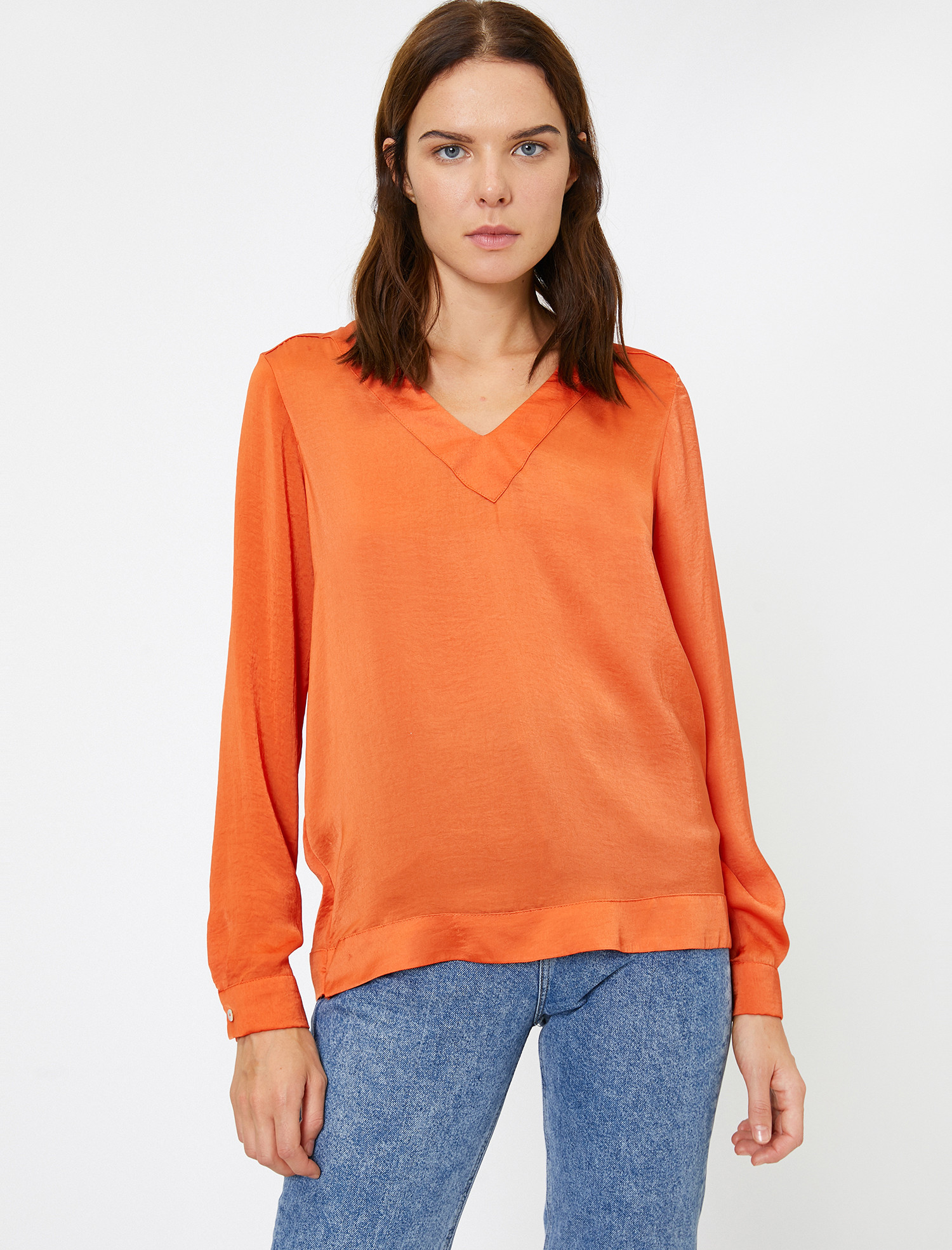 

Блузка Koton 0KAK68419PW-200 40 Orange
