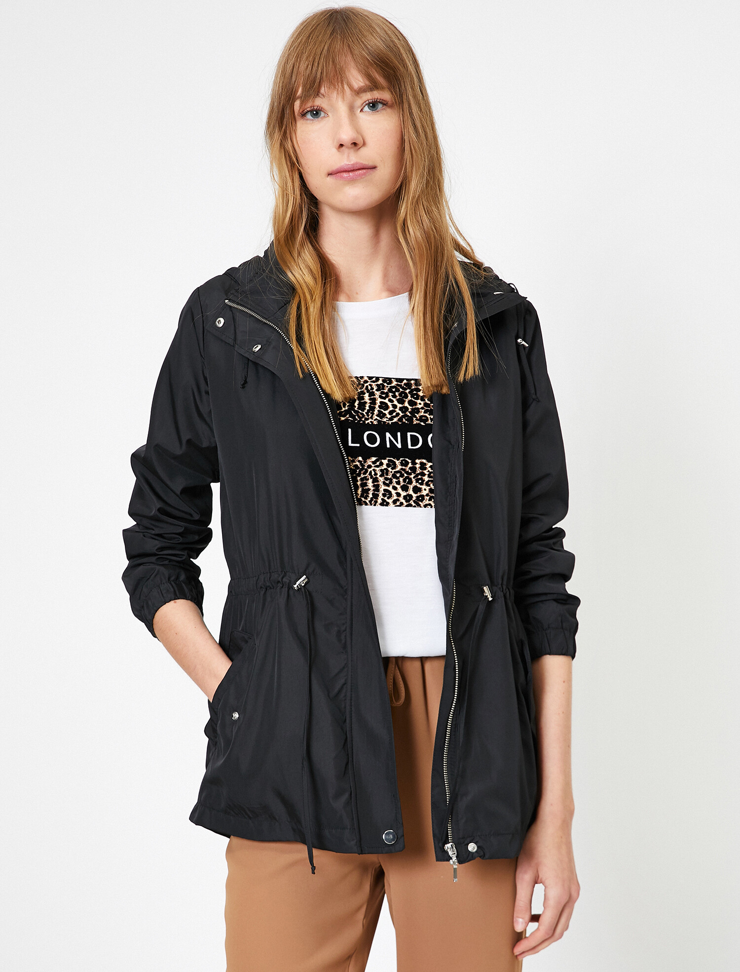 

Ветровка Koton 0KAK23728EW-999  Black, Ветровка Koton 0KAK23728EW-999 36 Black