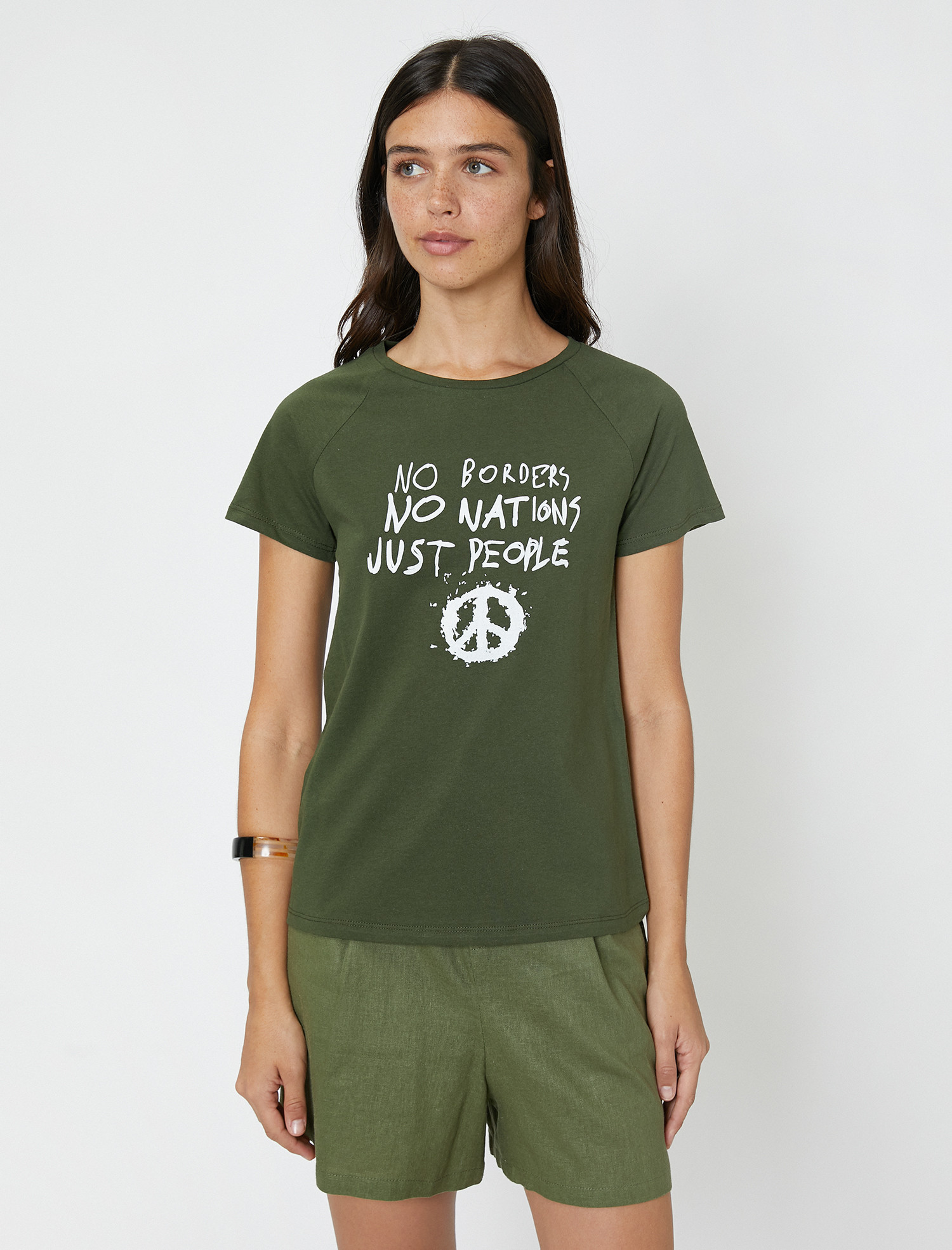 

Футболка Koton 0KAL18651IK-877 L D.Khaki