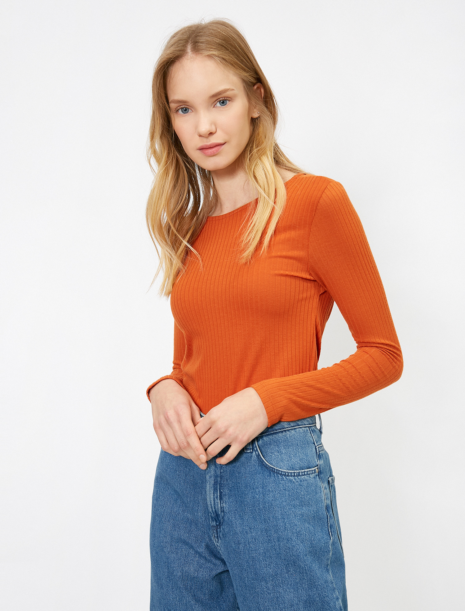 

Лонгслив Koton 0KAL18063IK-965  Orange, Лонгслив Koton 0KAL18063IK-965 S Orange