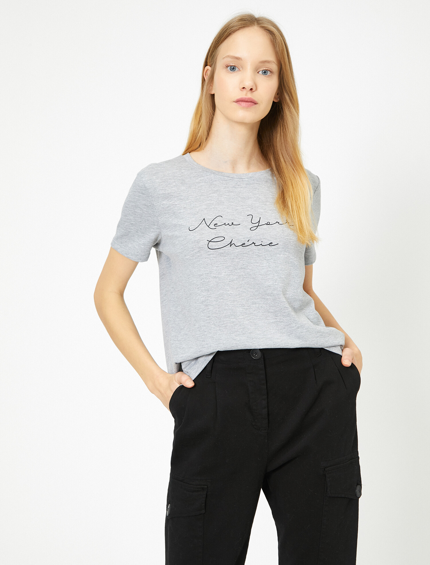 

Футболка Koton 0KAL18567IK-027 XL Grey