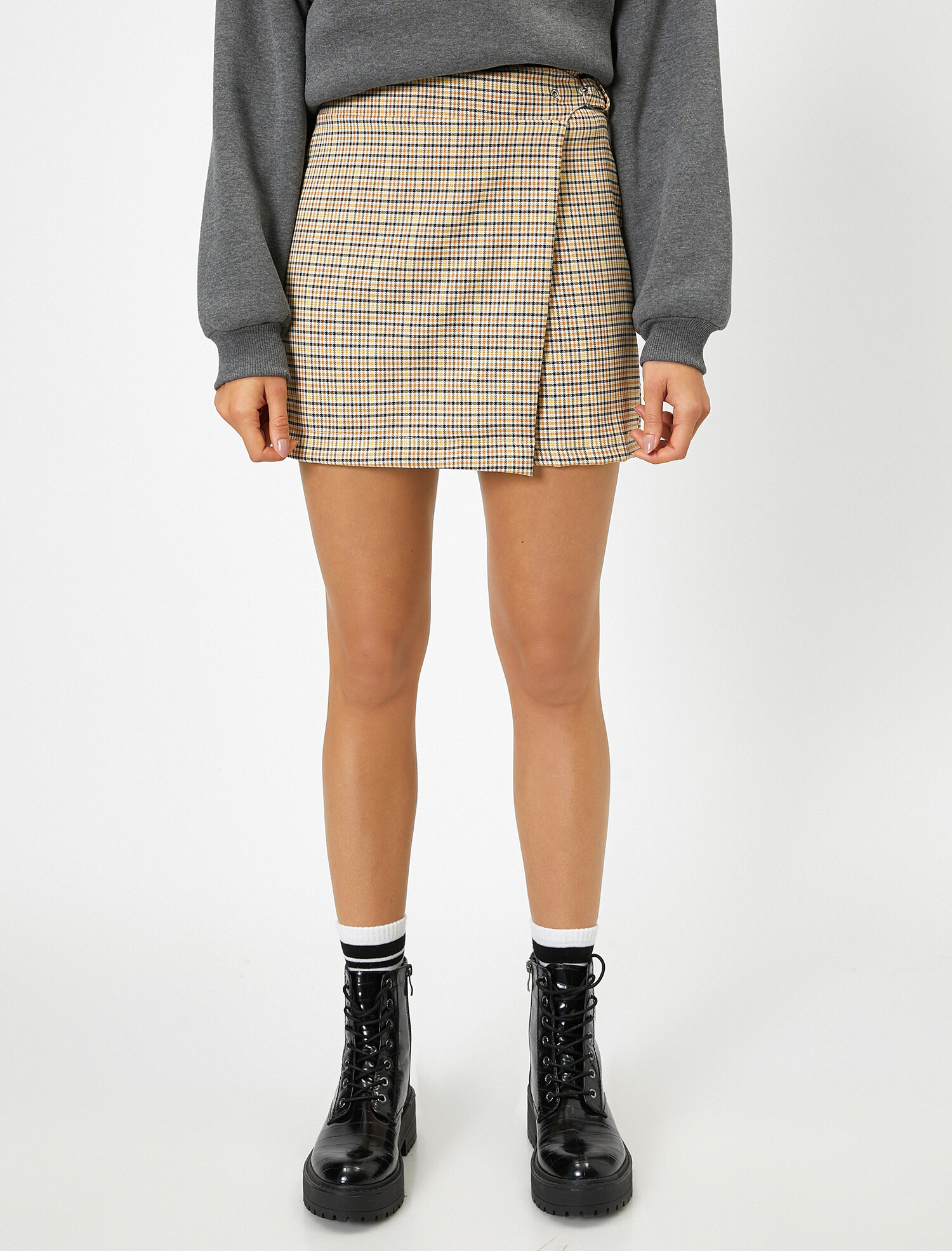 

Юбка Koton 0KAL78001OW-02O 38 Beige Check