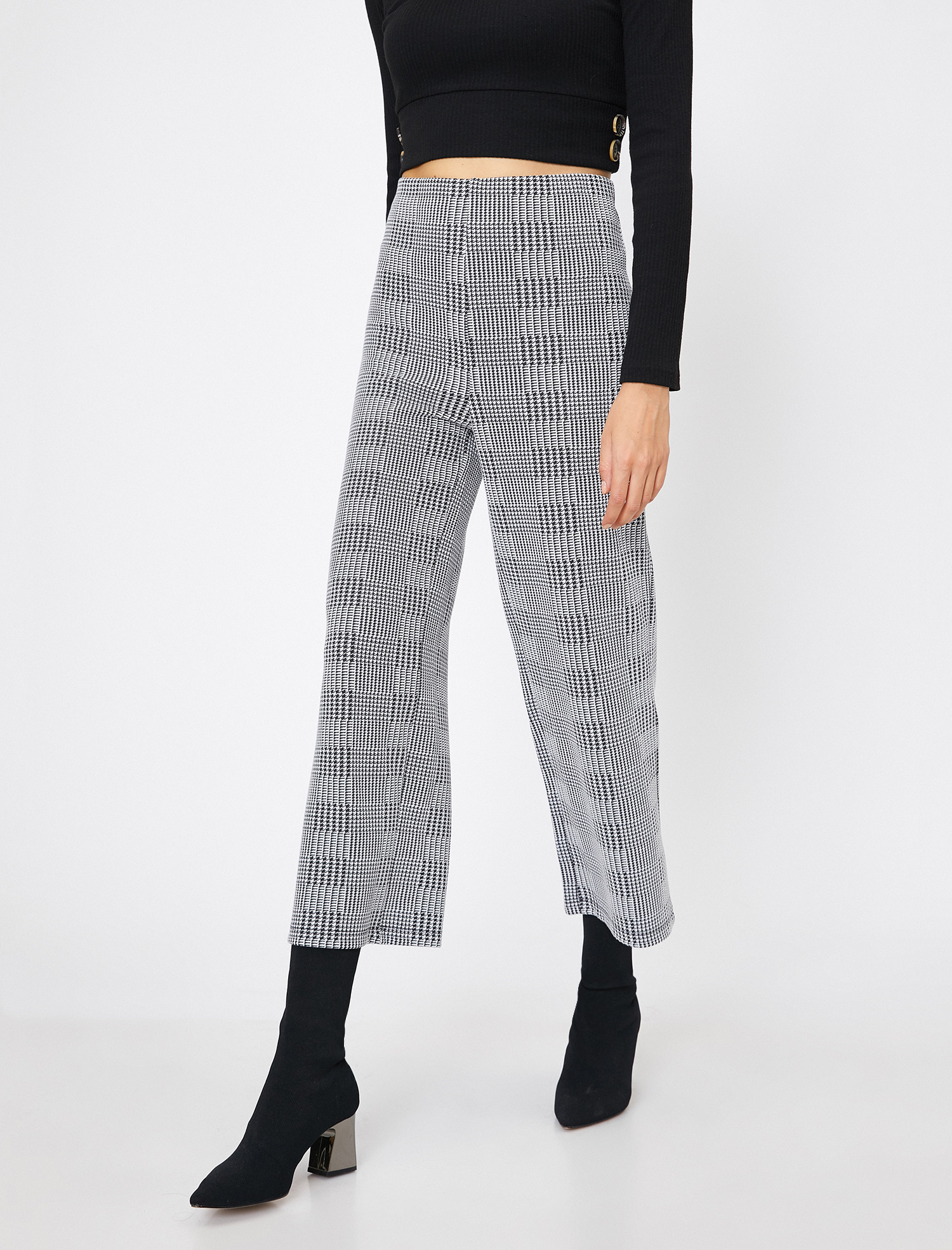 

Брюки Koton 0KAK43974EK-10F  Black Design, Брюки Koton 0KAK43974EK-10F M Black Design