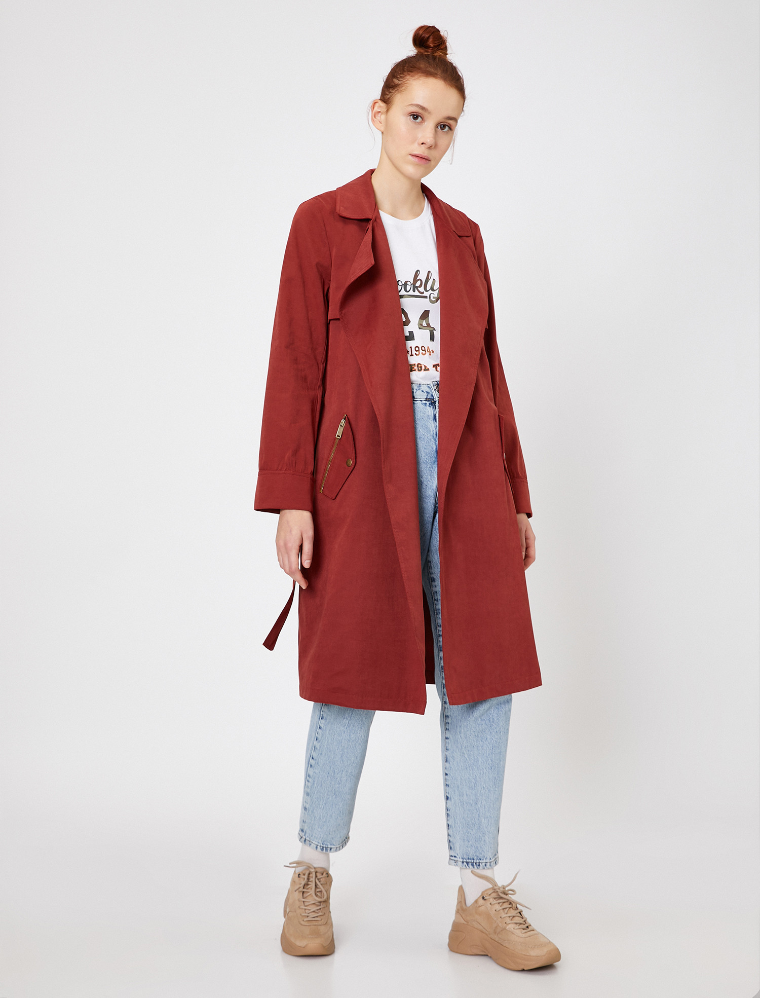 

Плащ Koton 0KAL08520IW-O92 36 Kiremit