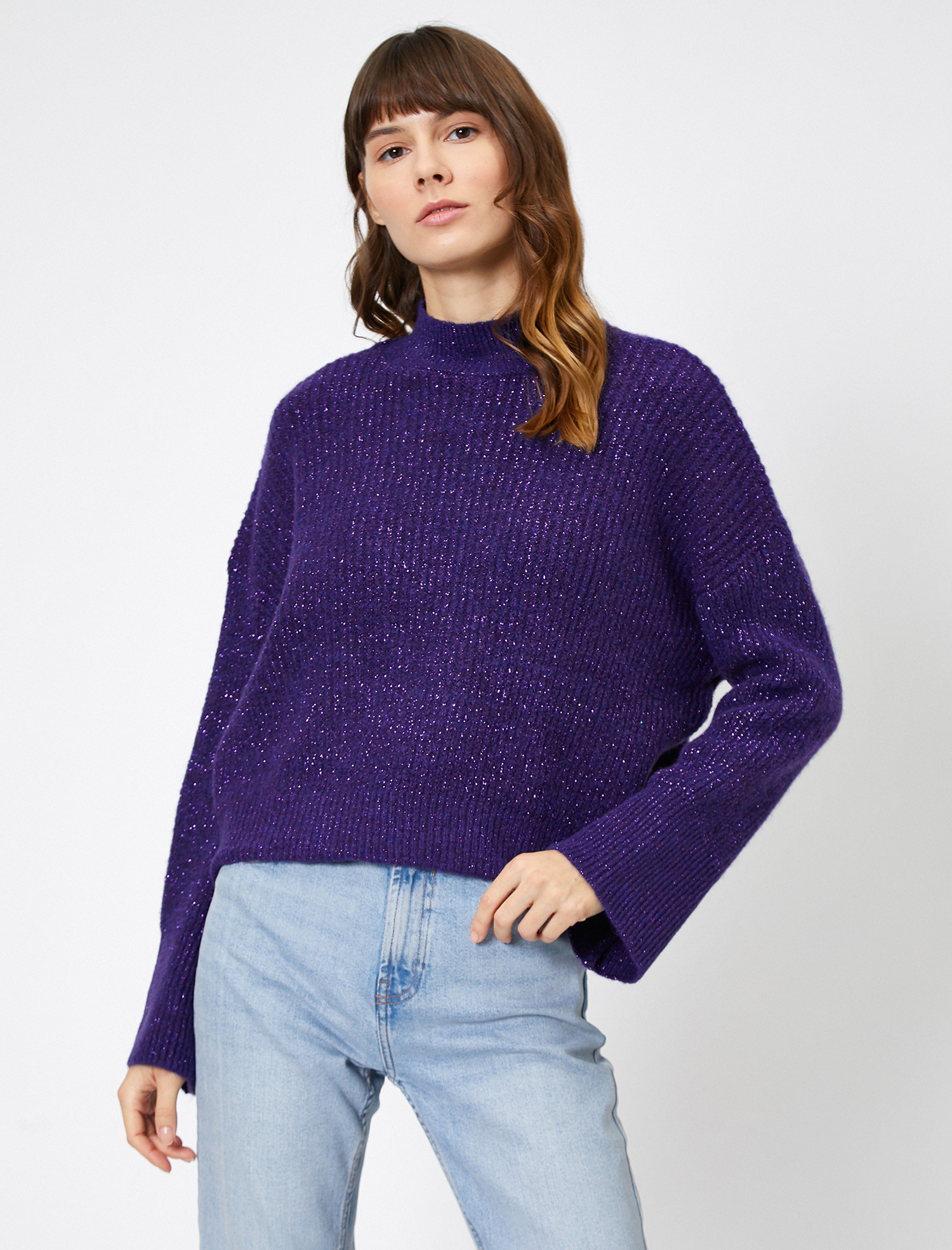 

Свитер Koton 0KAK92972HT-335 M Aubergine