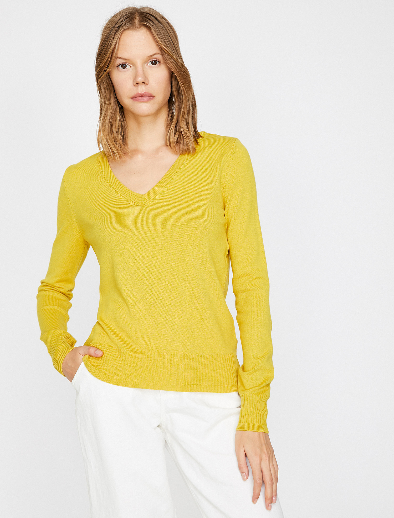 

Пуловер Koton 0KAK92128HT-159 XL Mustard