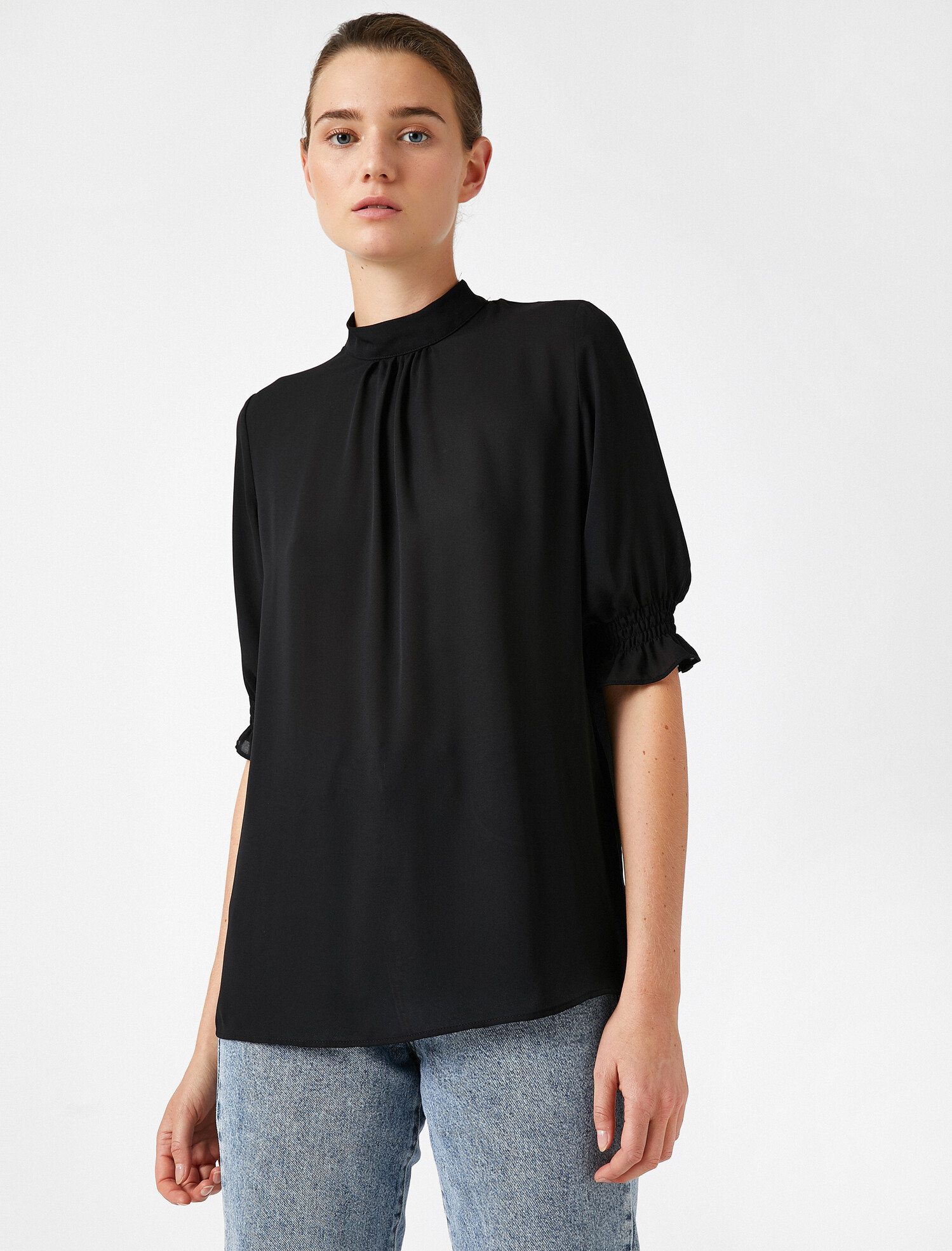 

Блузка Koton 0KAK68815PW-999 36 Black