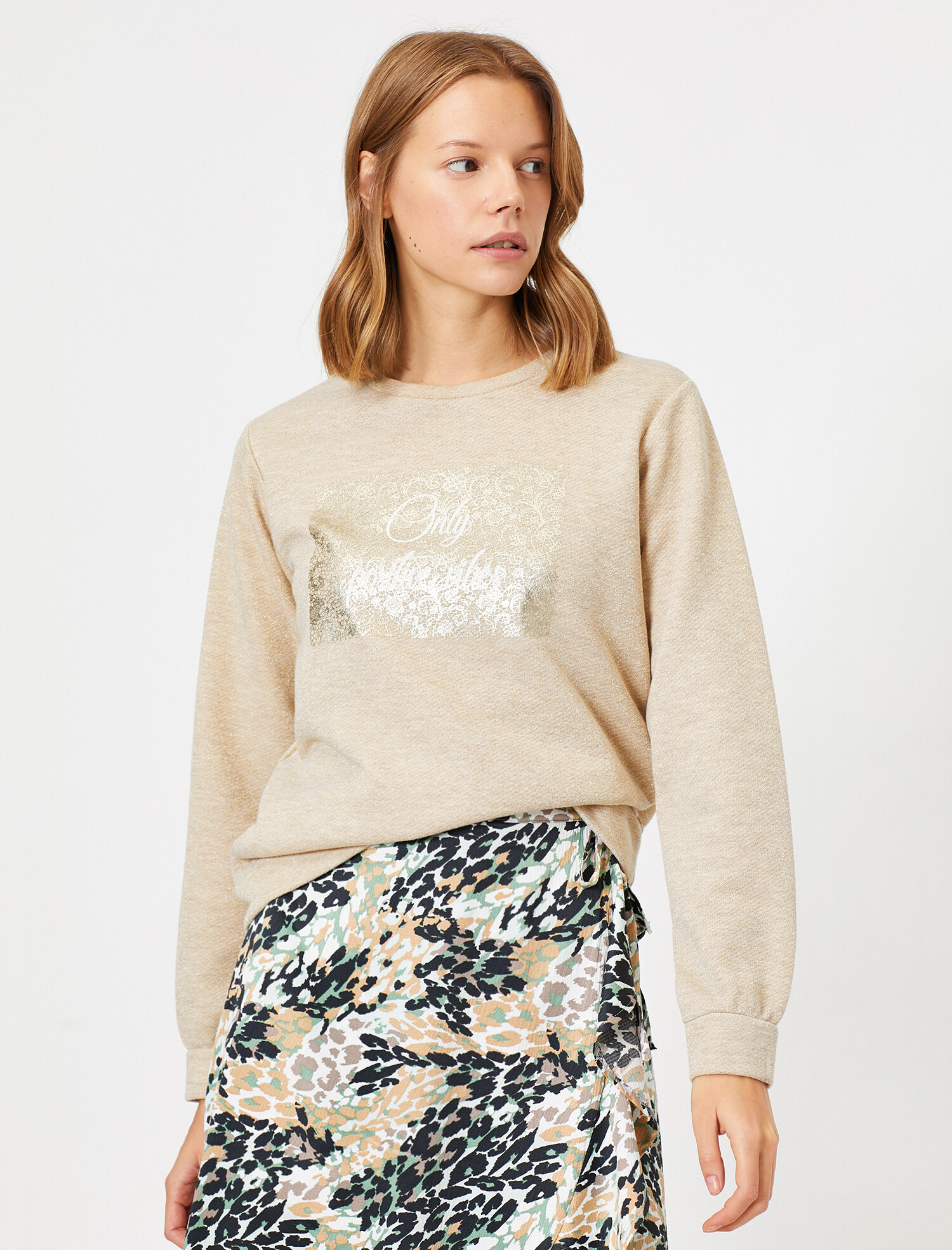 

Свитшот Koton 0KAK13719EK-050 XL Beige