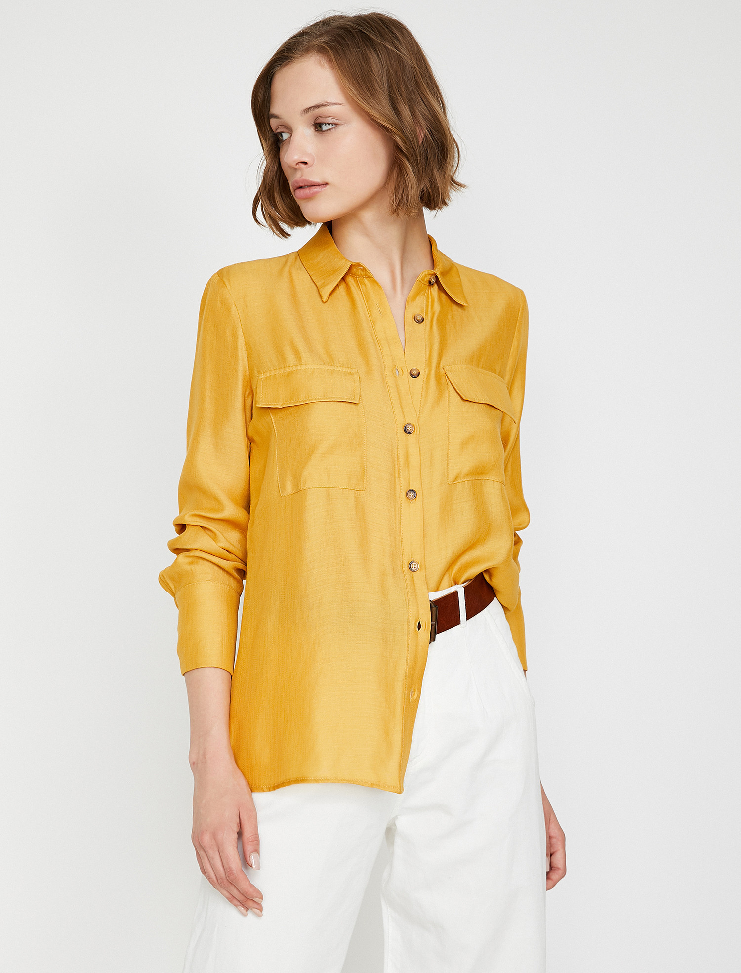 

Рубашка Koton 0KAK68005PW-159 36 Mustard