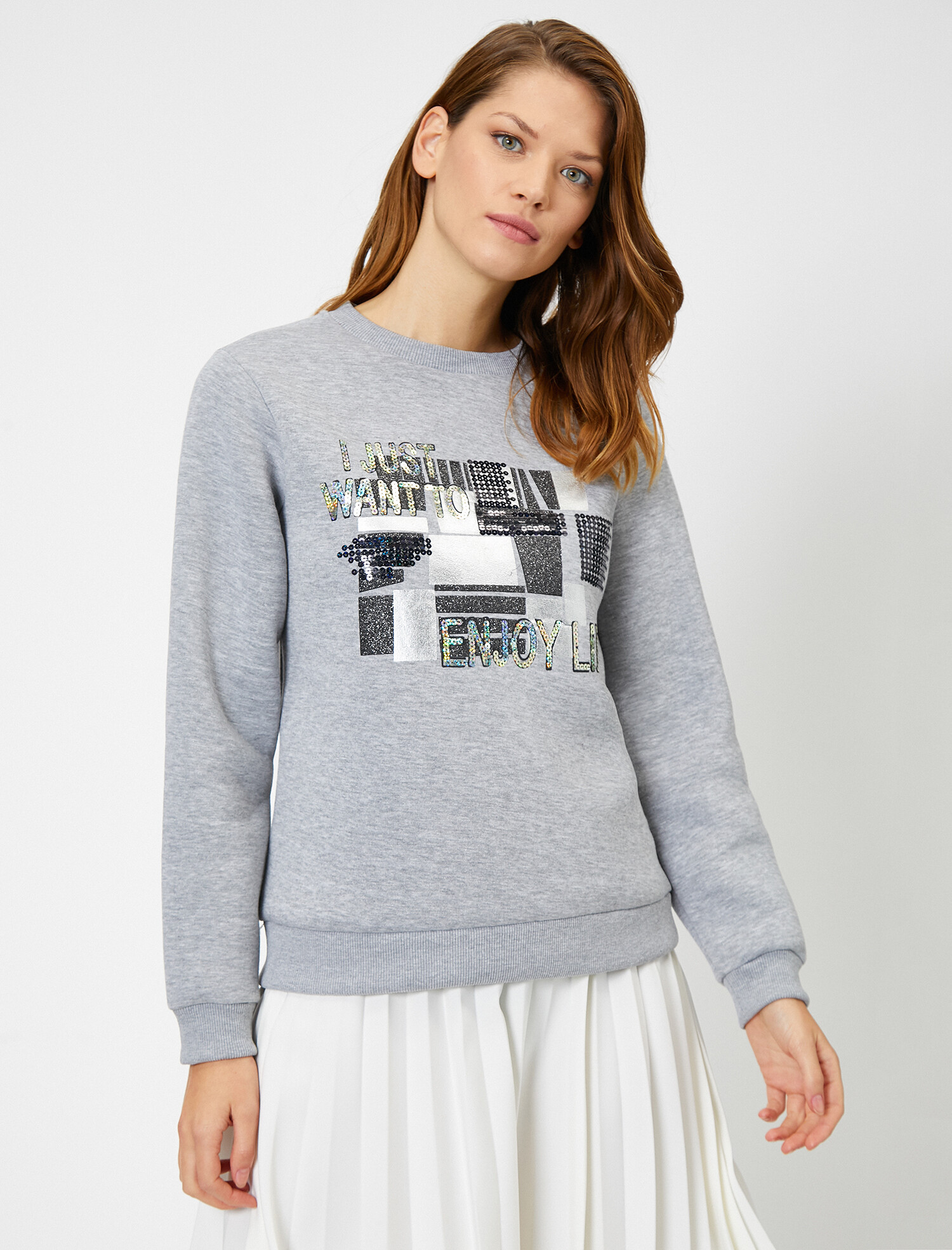 

Свитшот Koton 0KAK13211EK-027 M Grey