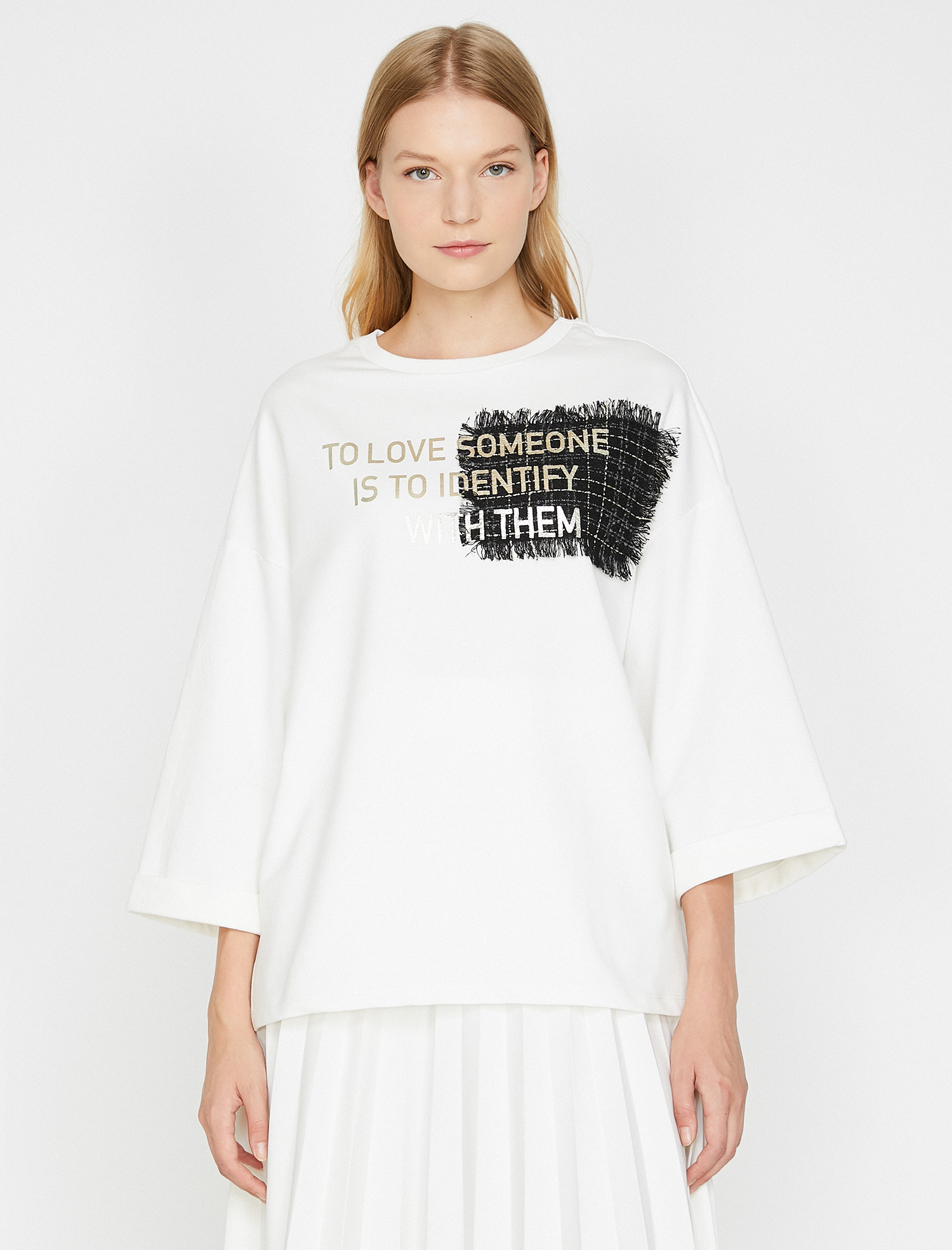 

Свитшот Koton 0KAK13237EK-001 M Off White