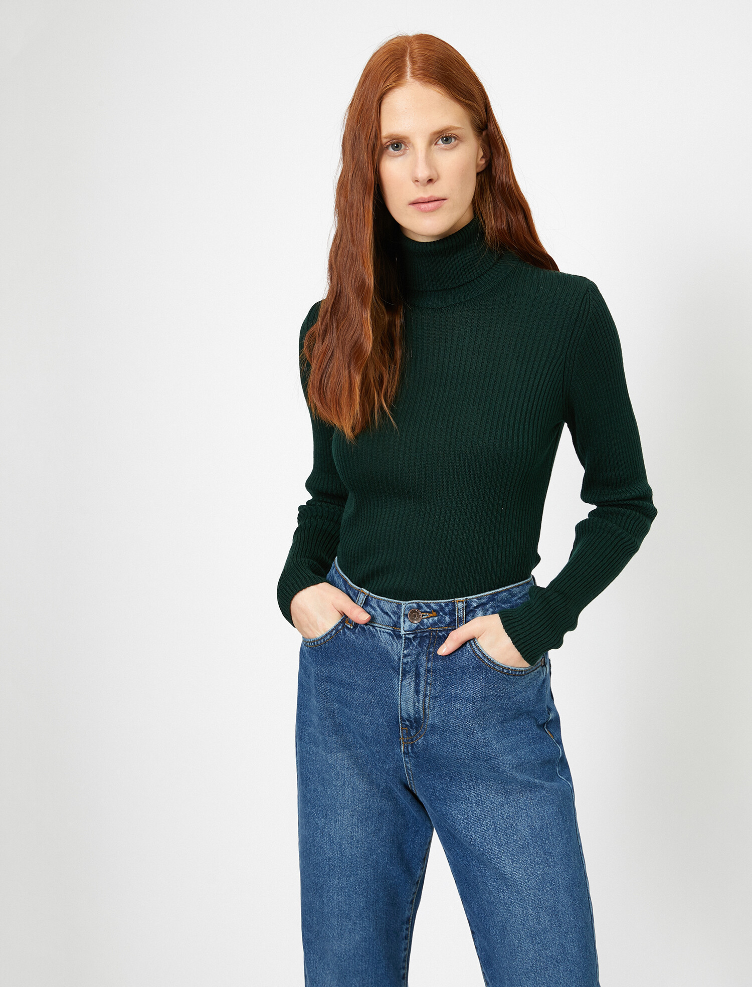 

Гольф Koton 0KAK94868YT-989 XL Dark Green