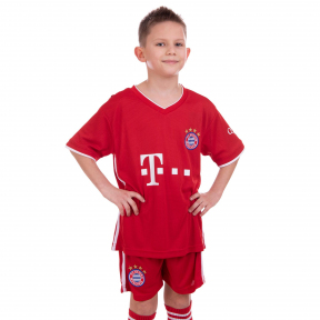 

Форма футбольная детская BAYERN MUNCHEN домашняя 2021 SP-Planeta CO-2499 р-р 28 Красный (SKL025327)