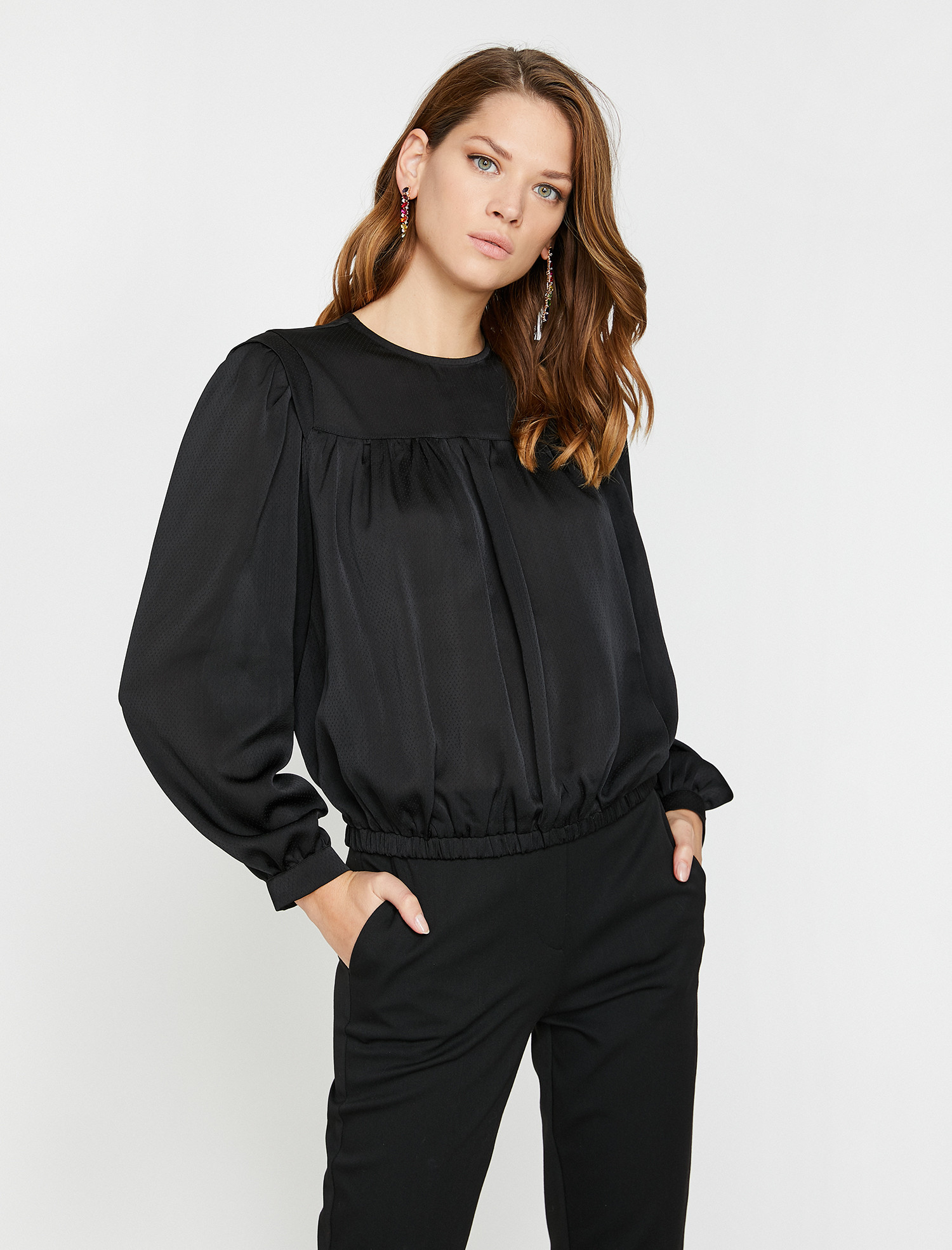 

Блузка Koton 0KAK62129UW-999  Black, Блузка Koton 0KAK62129UW-999 36 Black