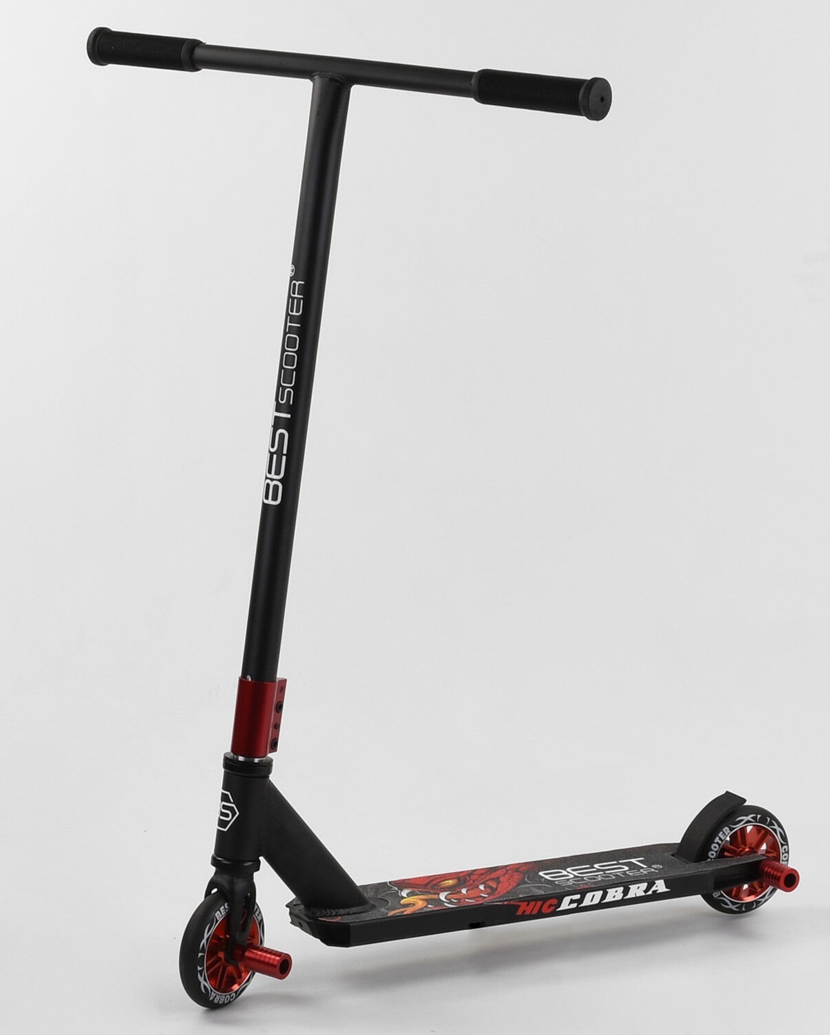 

Самокат трюковый Best Scooter HIC-система, с пеги CB-00704 Black / Red (CB-00704)