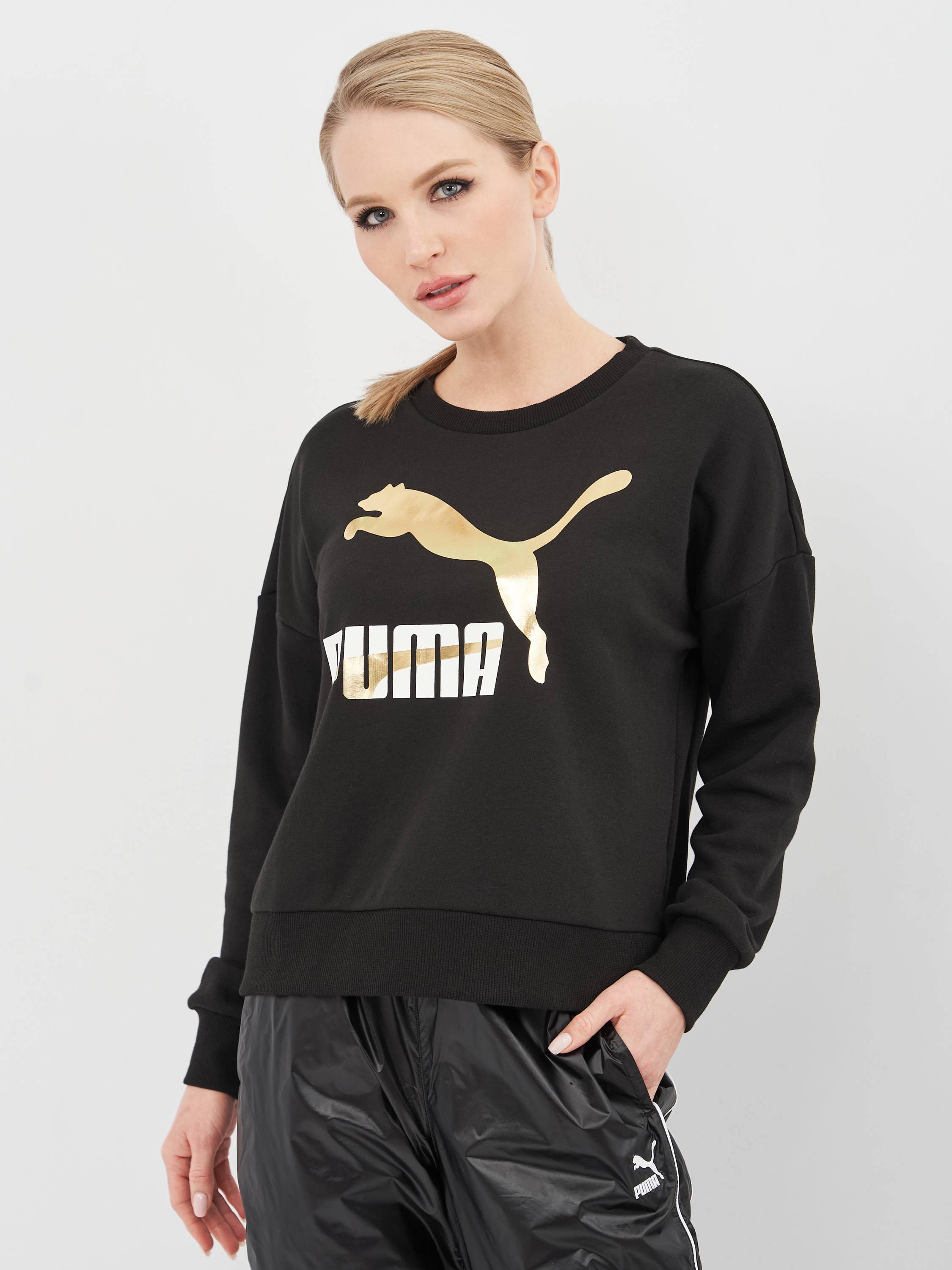 

Свитшот Puma Classics Logo Crew 59957351  Puma Black-metallic, Свитшот Puma Classics Logo Crew 59957351 S Puma Black-metallic