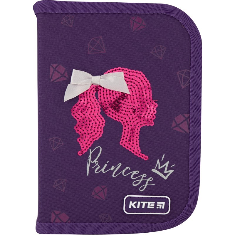

Пенал с канцтоварами Kite Princess 1 отделение, 2 отворота K20-622H-7