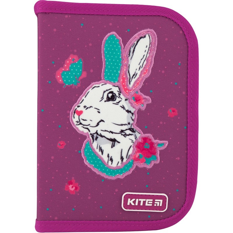 

Пенал Kite Bunny, 1 отделение, 2 отворота K20-622-5