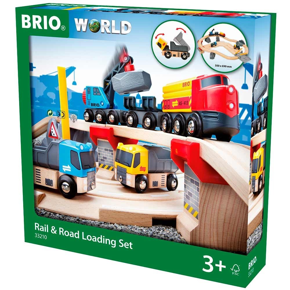 

Детская железная дорога BRIO c переездом и погрузкой (33210)