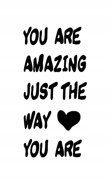 

Наклейка для интерьера You are amazing... 100 х 50 см черный цвет Naklejkolandia Oracal (F-10)