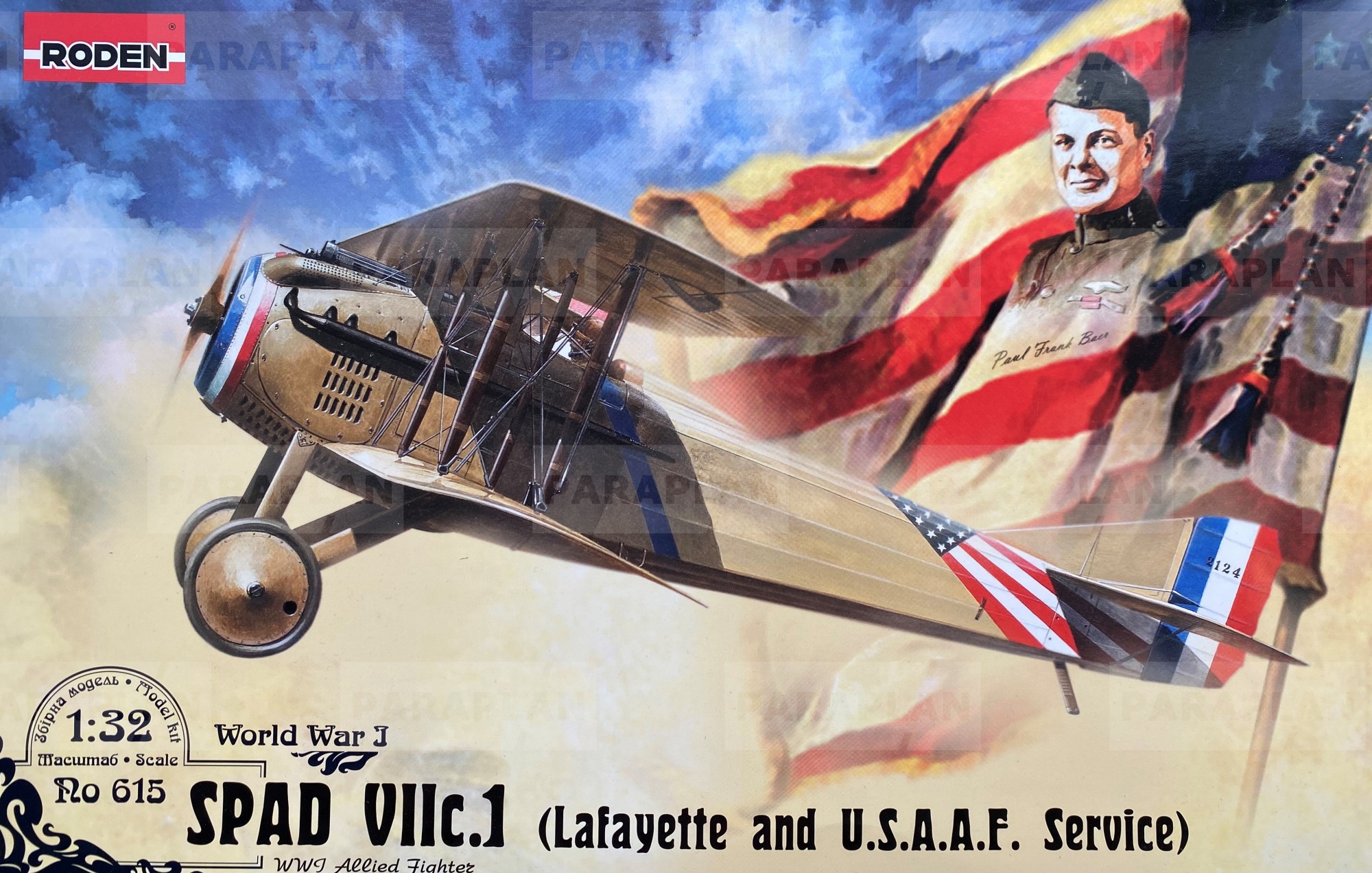 

Сборная модель RODEN 615 истребителя SPAD VII c.1