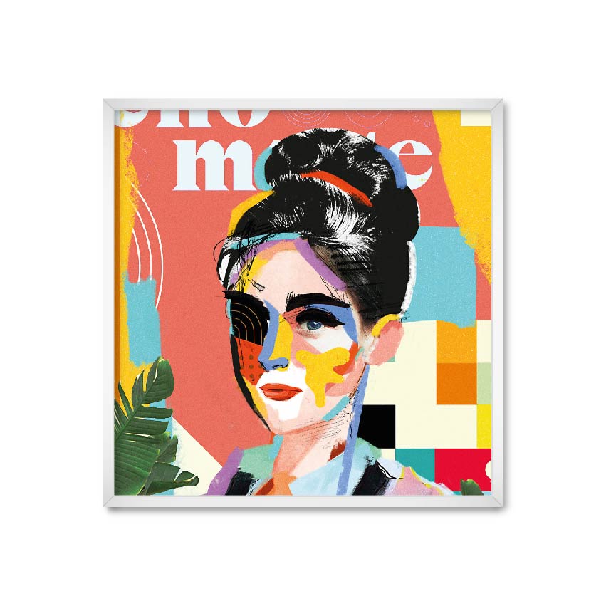 

Постер "Color art girl" с антибликовым стеклом 30 x 30 см в белой рамке