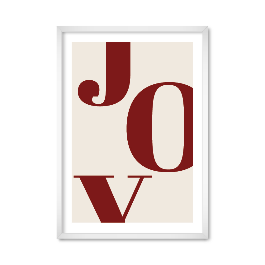 

Постер "Joy" без стекла 42 x 59.4 см в белой рамке
