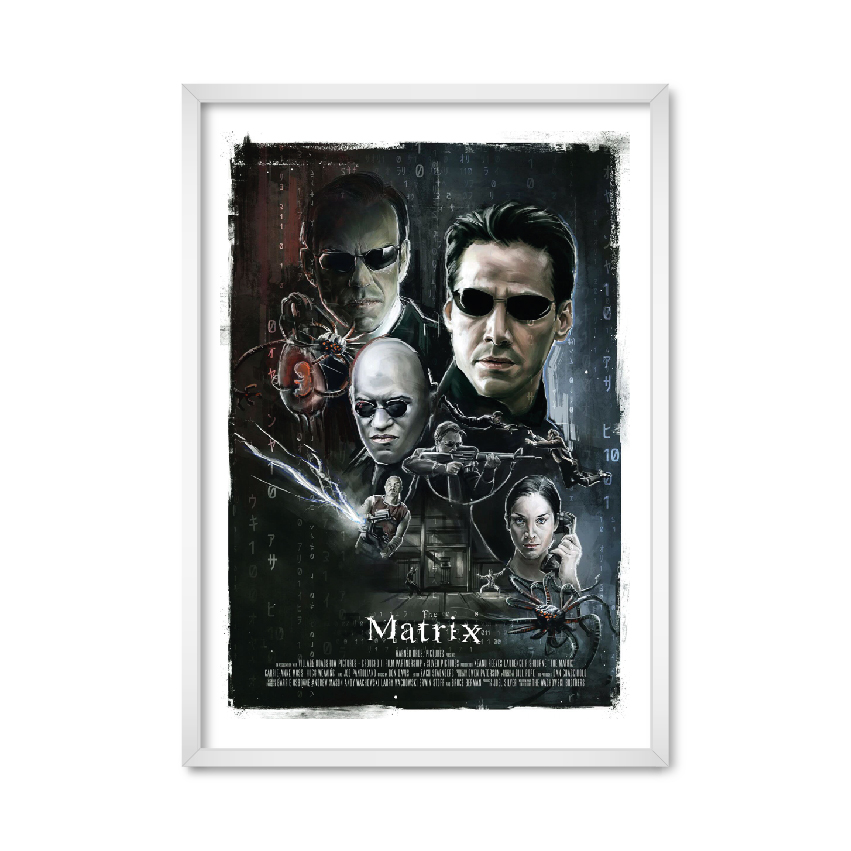 

Постер "The Matrix" без стекла 42 x 59.4 см в белой рамке