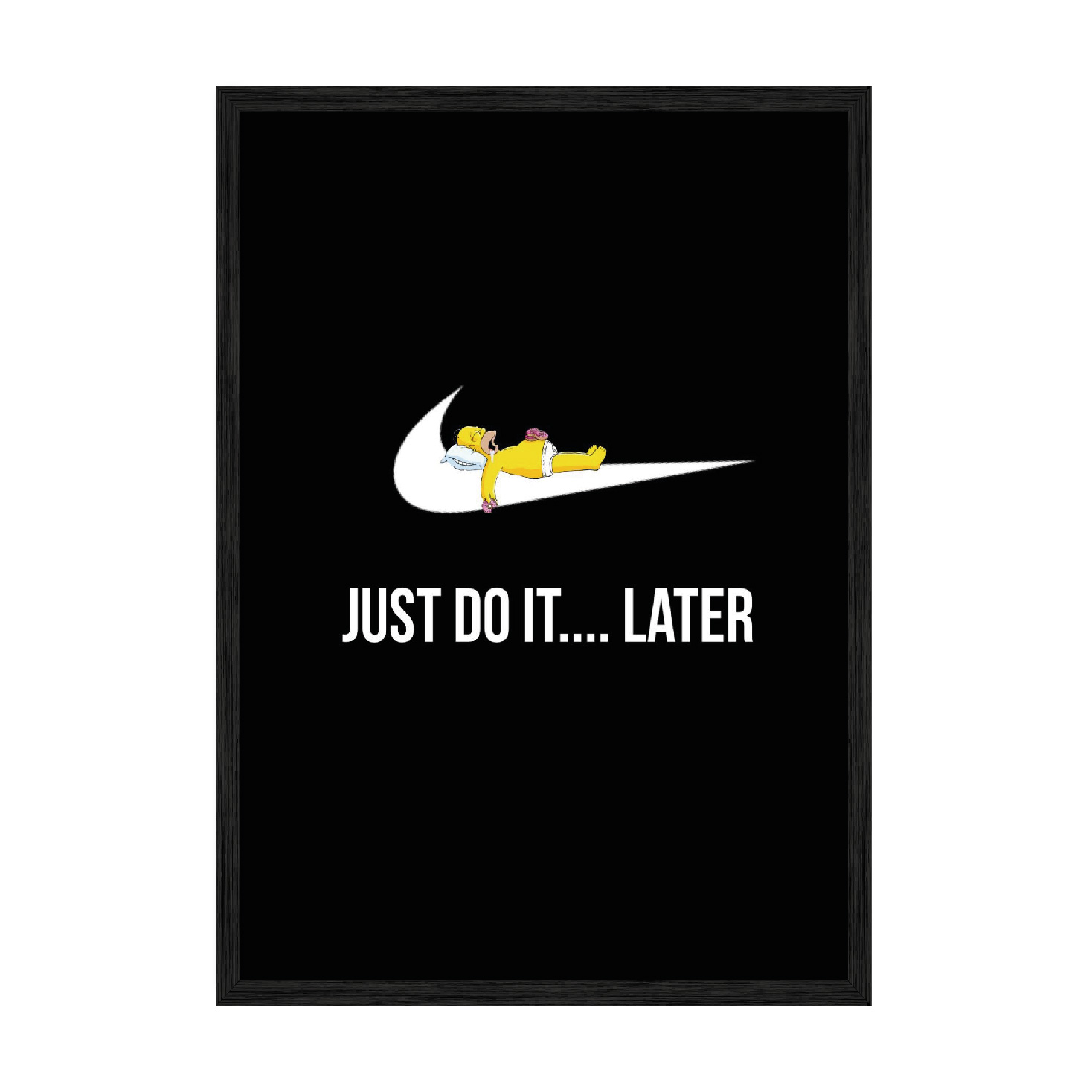 

Постер "Do it ... Later" без стекла 59.6 x 84 см в чёрной рамке