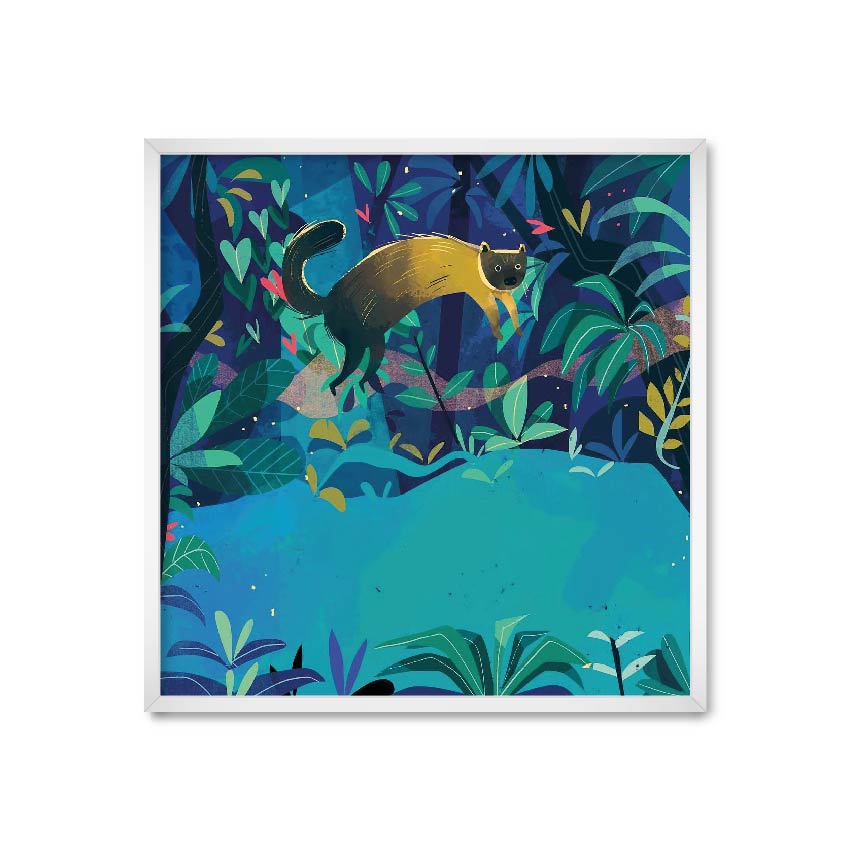 

Постер "Лесной зверь" без стекла 60 x 60 см в белой рамке