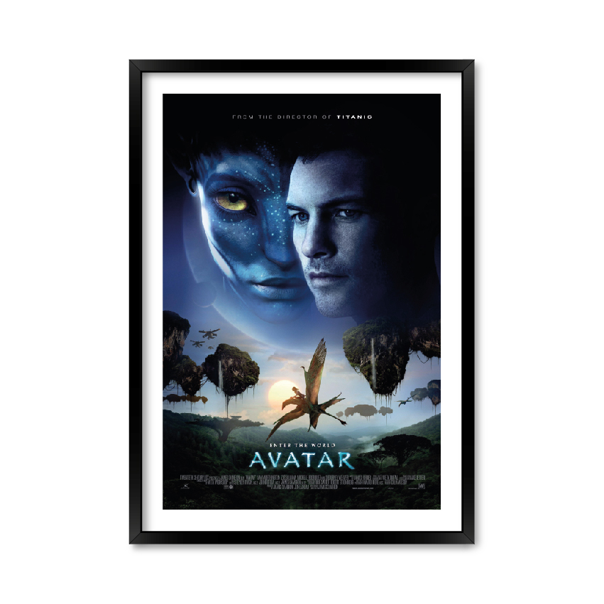 

Постер "Аватар" с антибликовым стеклом 59.6 x 84 см в чёрной рамке