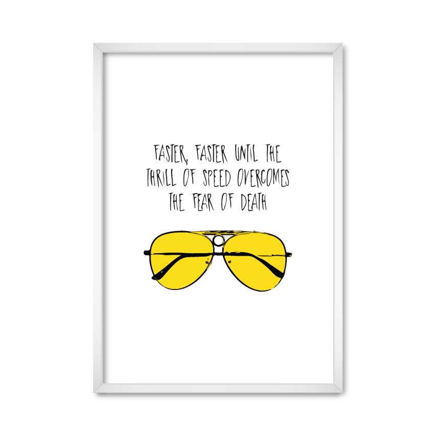 

Постер "Loathing in Las Vegas" с антибликовым стеклом 42 x 59.4 см в белой рамке