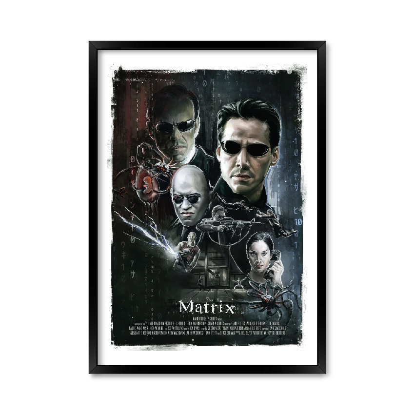 

Постер "The Matrix" с антибликовым стеклом 29.7 x 42 см в чёрной рамке