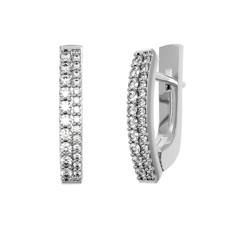 

Серьги из серебра 2691/9р-CZ-10