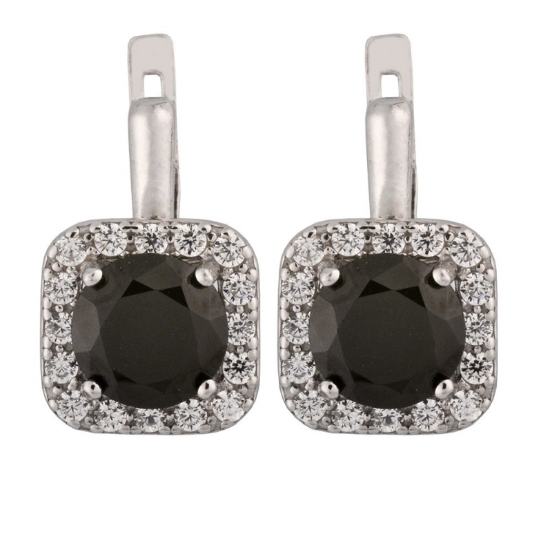 

Серьги из серебра 82088ч-19