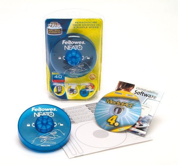 Комплект для маркировки CD/DVD дисков Fellowes Neato 40 этикеток
