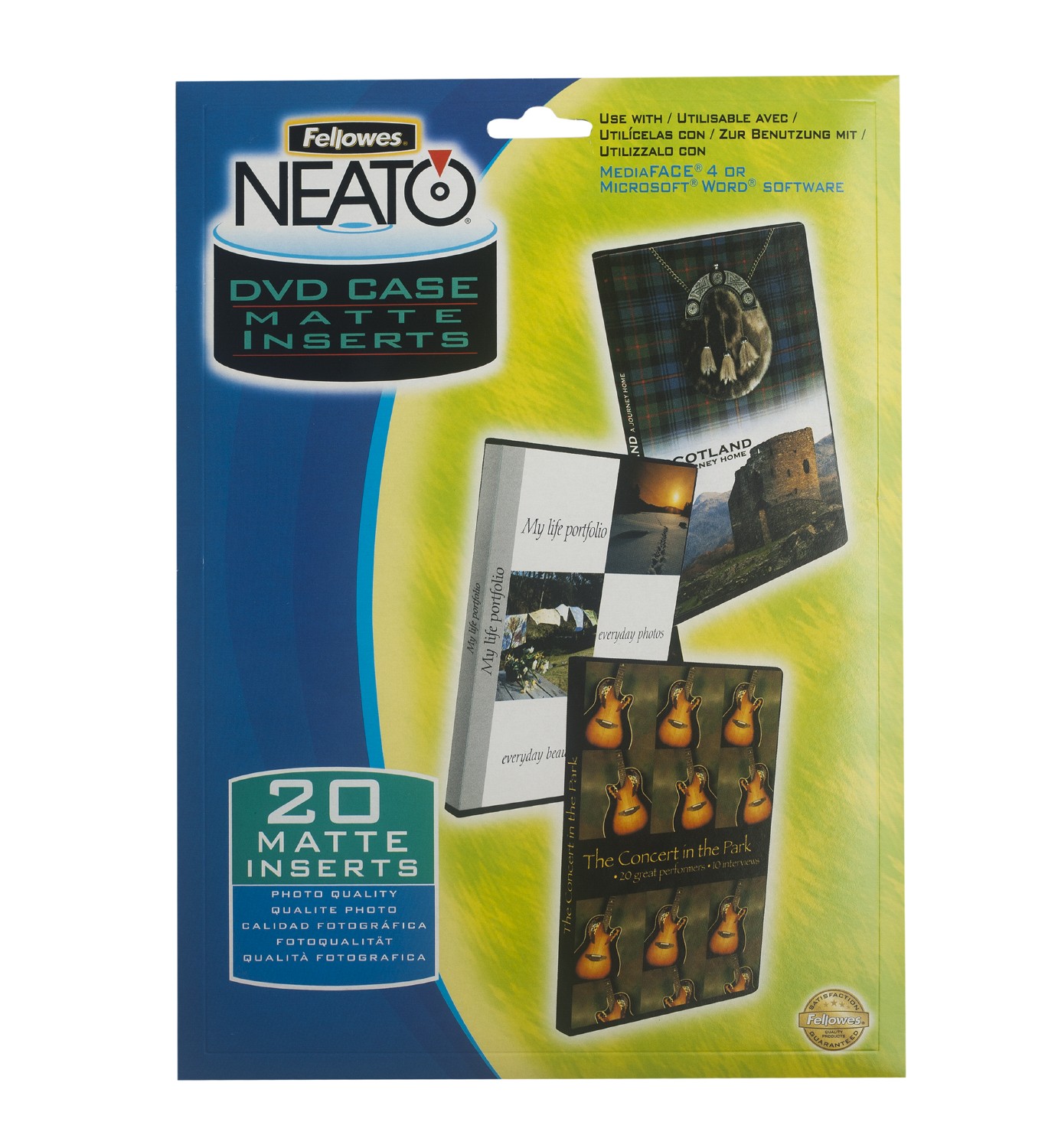 Матовые вкладыши Fellowes Neato Simline для CD/DVD дисков