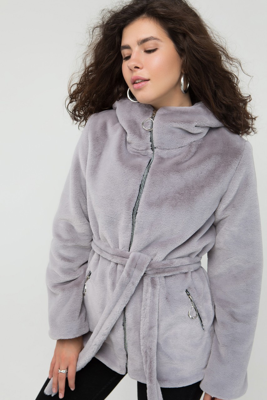 

Fashions • Полушубок Венера Fashions 48 серый (025)