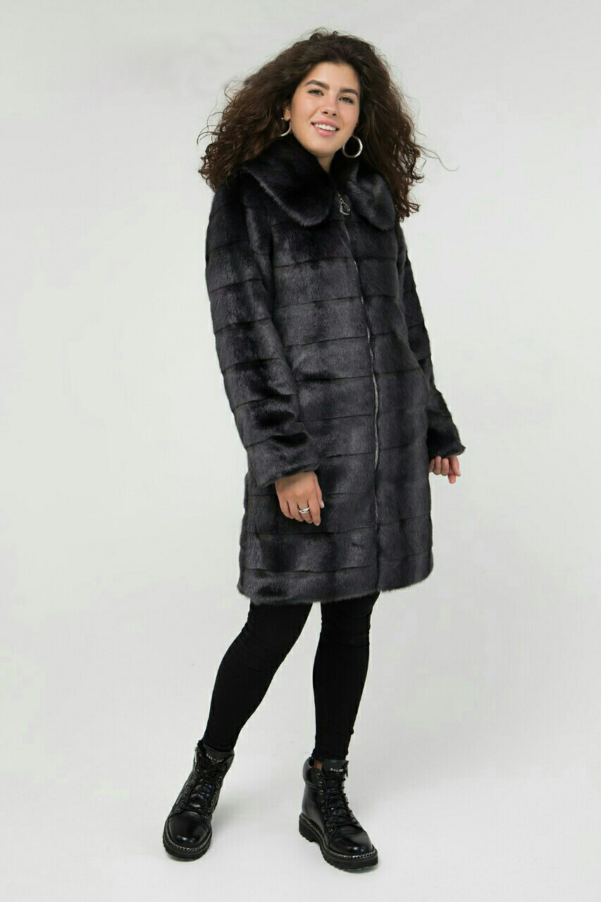 

Fashions • Шуба Мишель Fashions 56 графит (018/н-стр-з-бр)