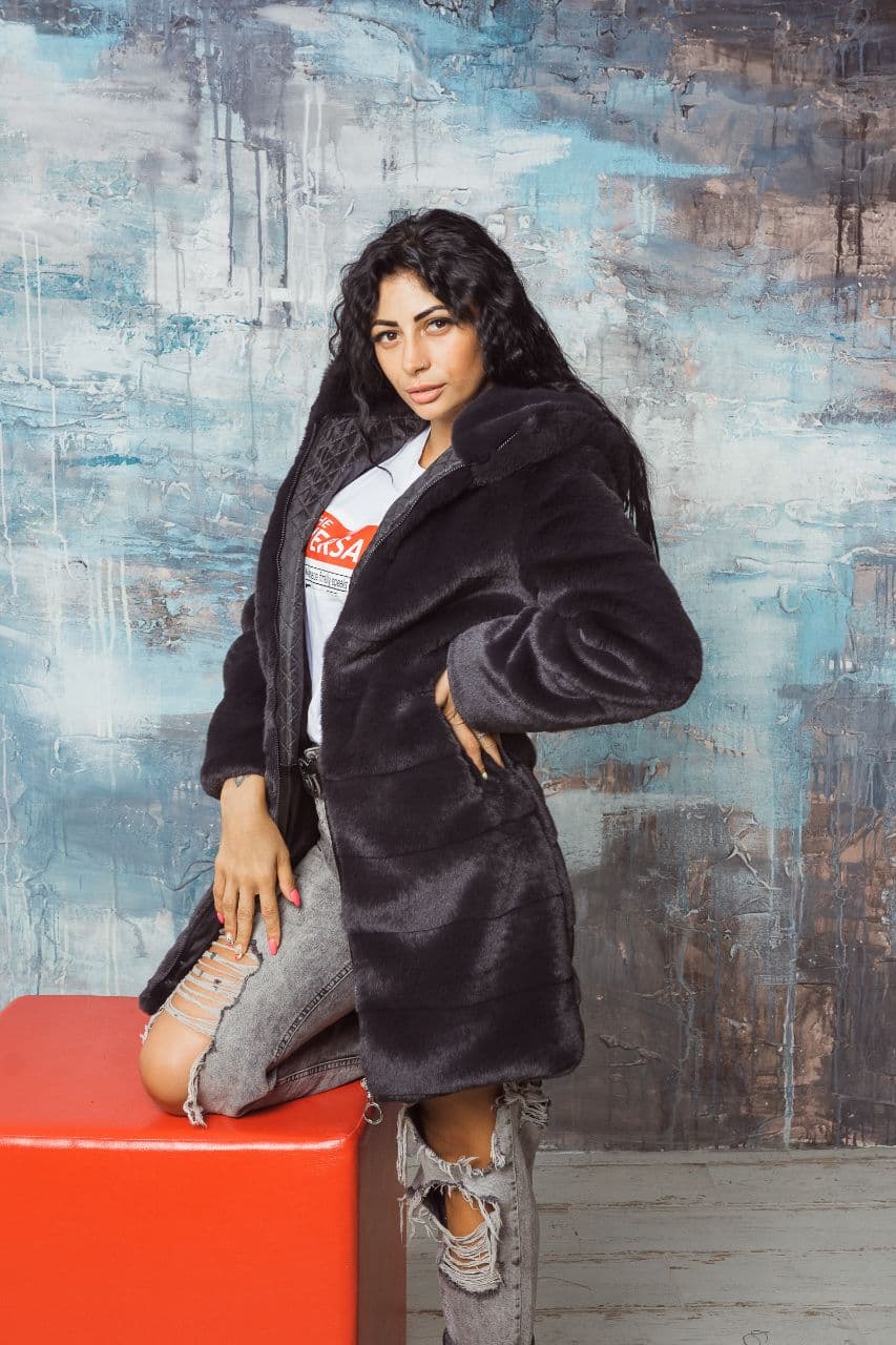 

Fashions • Шуба Helen Fashions 44 антрацит (№025К)