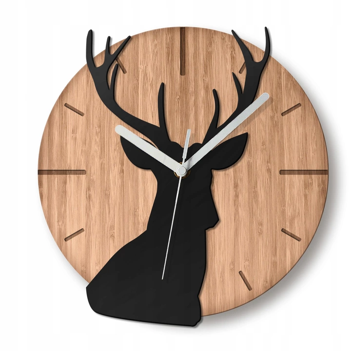 

Настенные часы деревянные DECOTIA Deer Bamboo