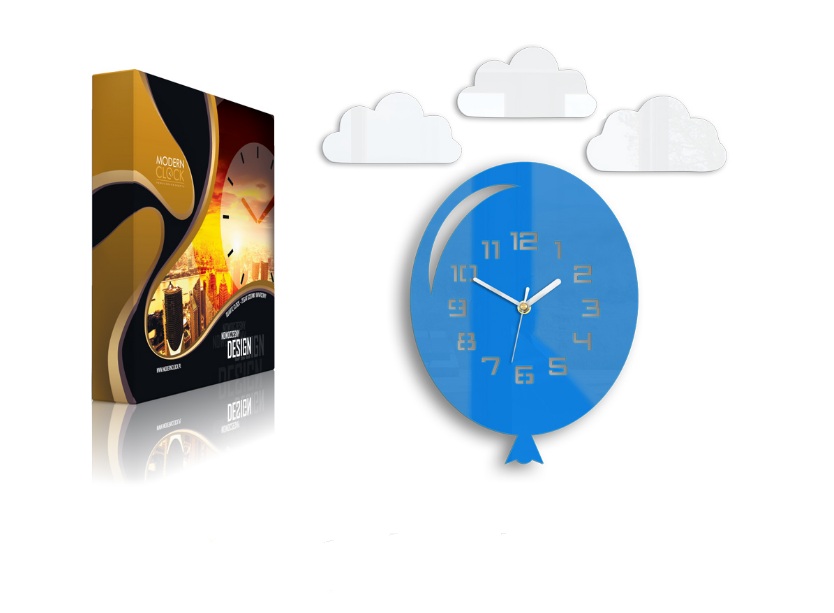 

Настенные часы Modern Clock Balon Blue