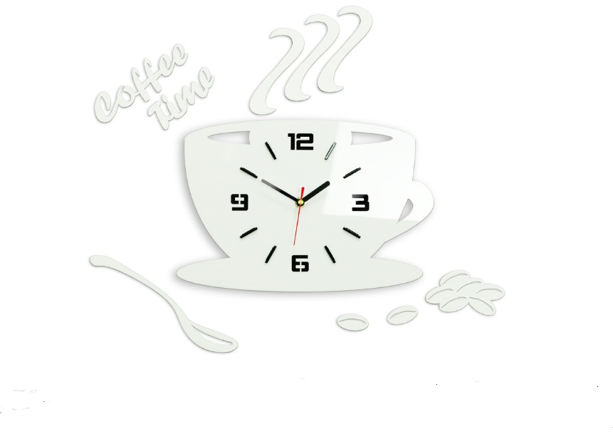 

Настенные часы для кухни Modern Clock Cup White 3D