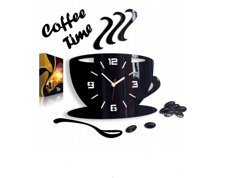 

Настенные часы для кухни Modern Clock Cup Effect 3D