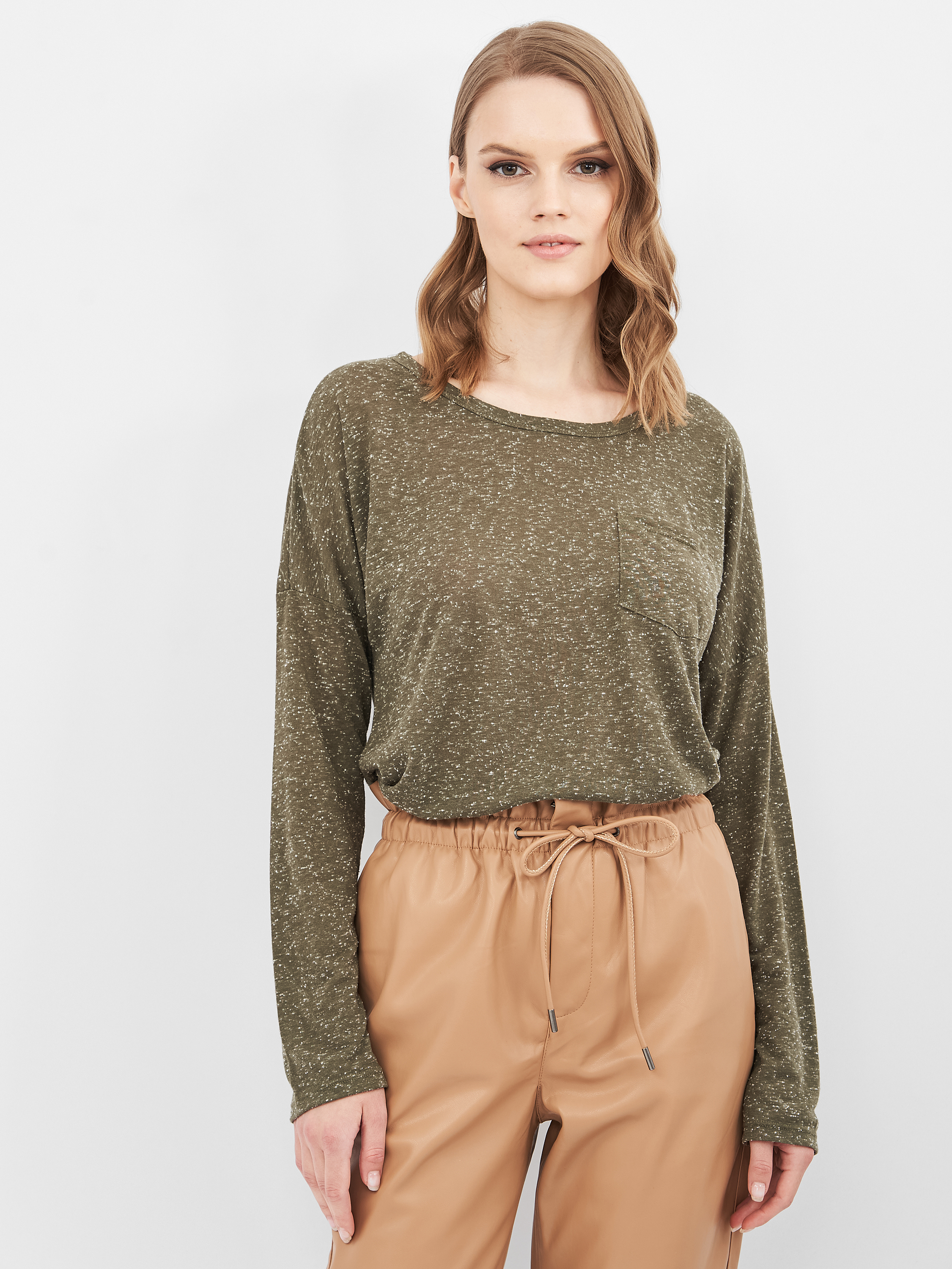 

Лонгслив Koton 7KAK12461YK L Khaki