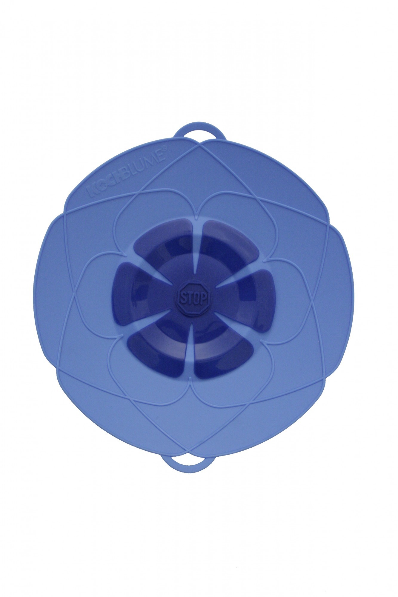 

Крышка силиконовая KochBlume ЦВЕТОК d33 см голубая