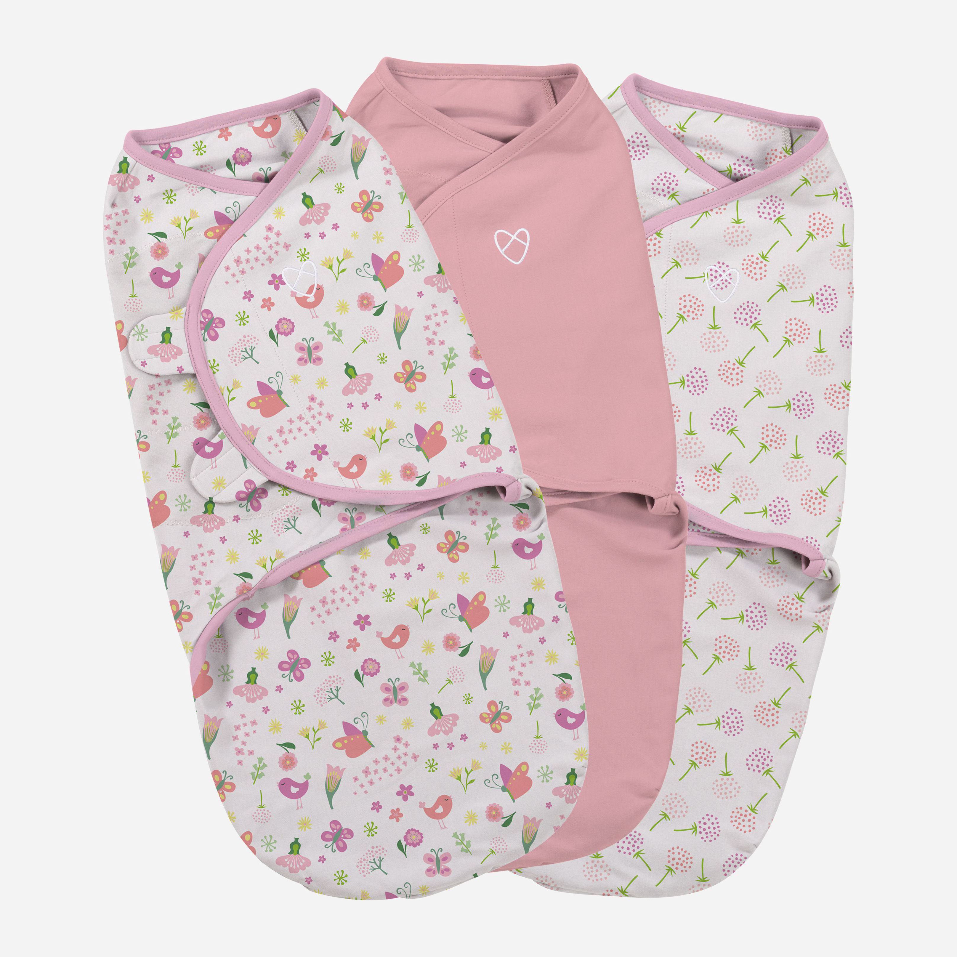

Спальный мешок Summer Infant Swaddleme Original 55966 3 шт 56 см White/Pink